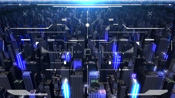 HUD Screen Skyscraper Monitoring alt