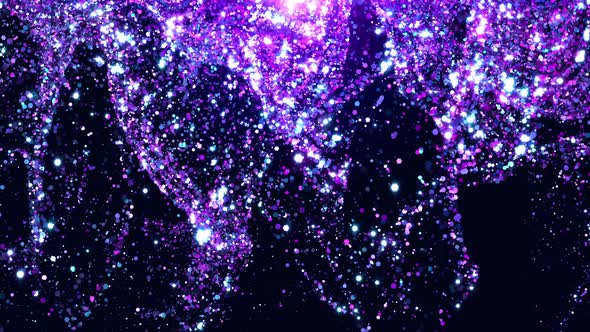 Purple Blue Particles