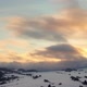 Winter Video Landscape Snowcovered Hills Orandz Clouds at Dusk - VideoHive Item for Sale
