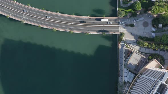  Aerial View on the Roof Tops of Many Modern Buildings at Miami Downtown