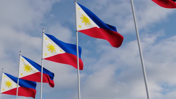 Philippines Flag on the Operating Chipset circuit board