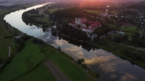 Benedictine Abbey and Monastery on the Hill in Tyniec near Cracow, Poland. 