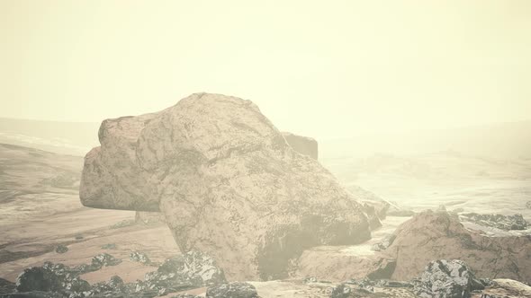 Snow Ice and Rocks at Northern Landscape