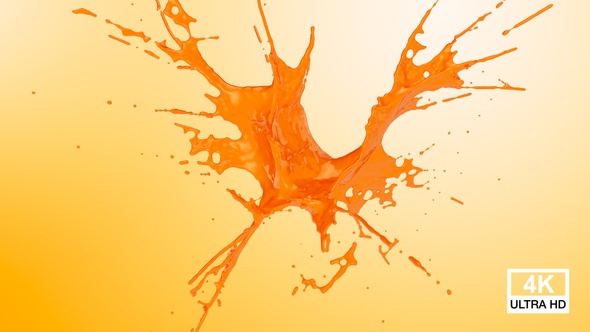 Orange Juice Drops Splash alt