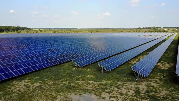 Solar Panels in Power Station
