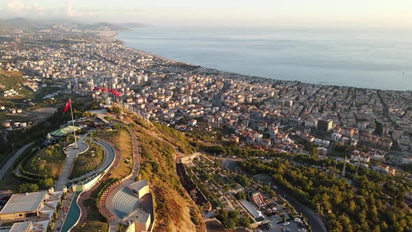 Alanya, Turkey - a Resort Town on the Seashore. Aerial View