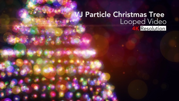 Vj Particle Christmas Tree  Loop