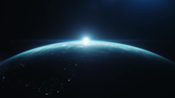earth globe in a futuristic performance