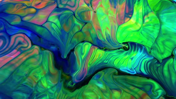 Abstract Colorful Sacral Liquid Waves Texture 255