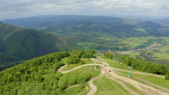 Rosa Khutor Plateau Buildings Slopes and Chair Lifts