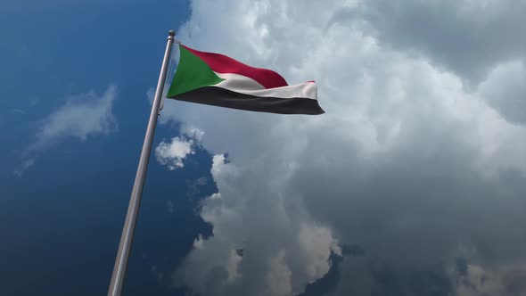 Sudan Flag Waving 2K
