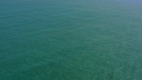 Top view of sea surface