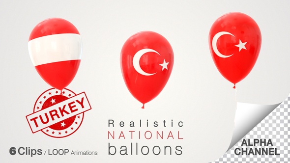 Turkey Flag Balloons