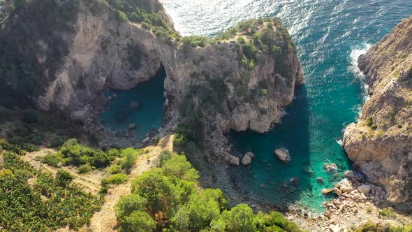 Blue Lagoon in Turkey Filmed on a Drone