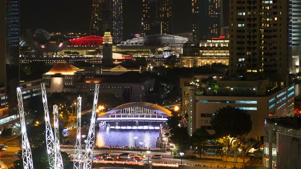 Timelapse Singapore At Boat Quay Area 20