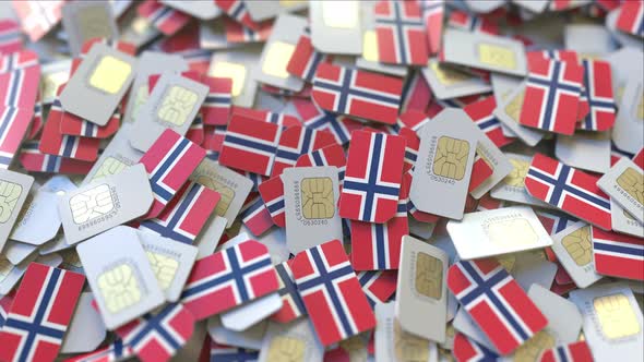 SIM Cards with Flag of Norway