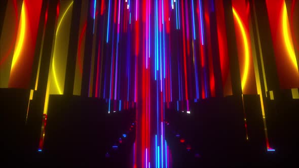 Space Neon Composition