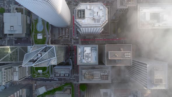 San Francisco’s Financial District View from The Top Slow Motion