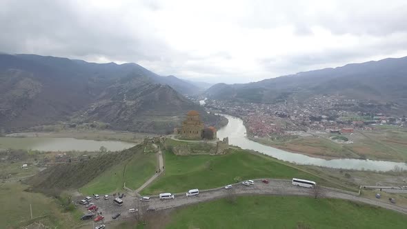 Mtskheta Jvari Aerial View