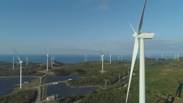 Solar Farm with Windmills