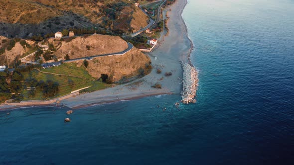 Bova Marina Cliff in Calabria