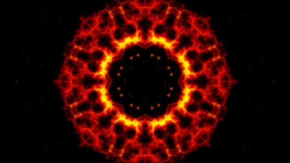 Abstract Fractal Flame Kaleidoscope Loop 4K 02