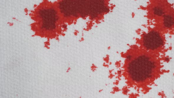 Blood Stains with Used Syringe