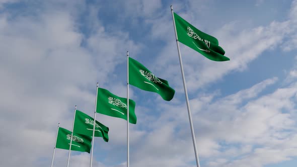 Saudia Arabia Flag on the Operating Chipset circuit board