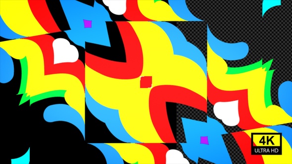 Colorful Abstract Pattern Transition 4K