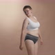 Upset Plus Size Woman Watching Herself Squeezing Her Abdomen Fat - VideoHive Item for Sale