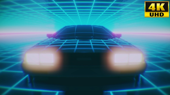 Retrowave Car Trip Vj Loops Pack V3