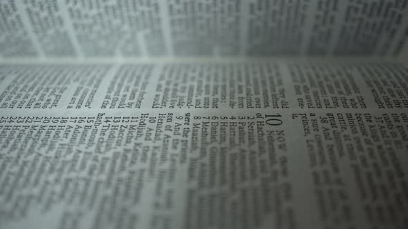 Macro Flipping Bible Pages Background