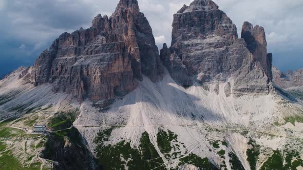 National Nature Park Tre Cime In the Dolomites Alps. Beautiful Nature of Italy.