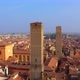 Flight over three towers, center of Bologna, Italy - VideoHive Item for Sale