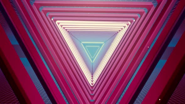 Flying Tunnel Triangle Light Retro 02 HD alt