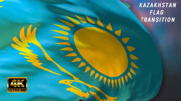 Kazakhstan flag transition