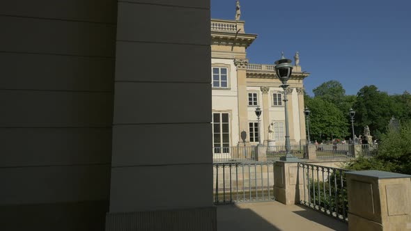 The Palace on the Water in Park lazienkowski