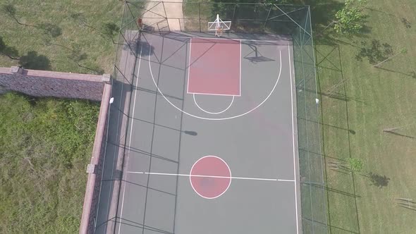 Aerial Basketball Place