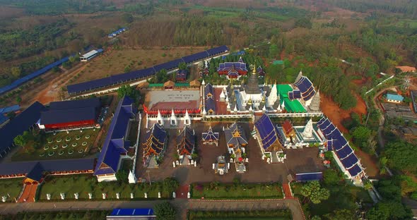 Top View Of Ban Den Temple