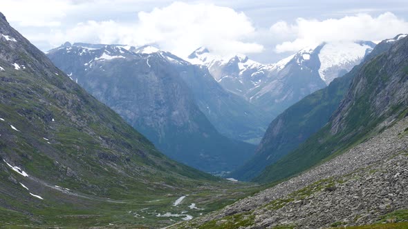 Mountains View From Gamle Strynefjellsvegen Norway