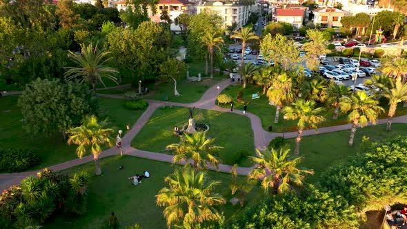 Landscaping in the park Alanya Turkey 4 k