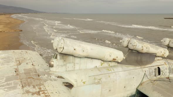 Lunclass Ekranoplan a Formerly Topsecret Soviet Naval Vessel