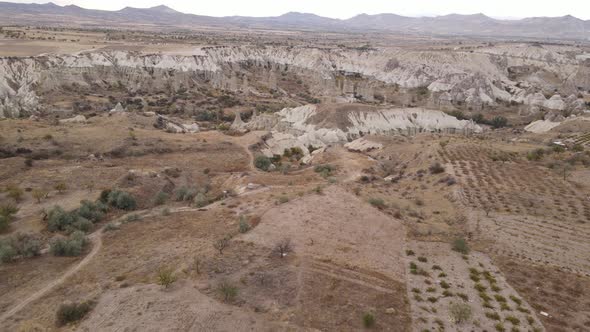 Aerial View Cappadocia Landscape