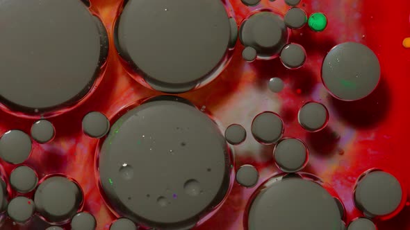 Colorful Black Red Bubbles Surface Wallpaper Themes Background Multicolor Space Universe Concept