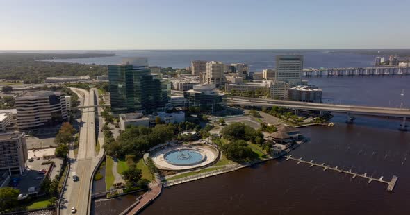 5k Aerial Video Baptist Medical Center Jacksonville Fl Usa