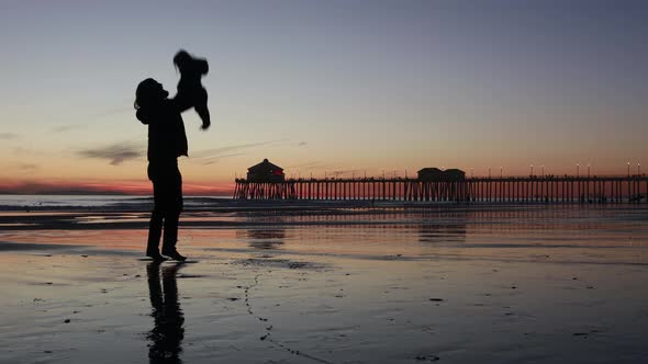 Father & Child Love the Beach