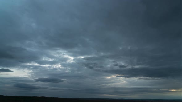 Dark Ominous Grey Storm Clouds