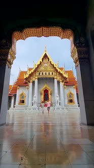 Wat Benchamabophit the Marble Temple the Royal Temple in Capital City Bangkok Thailand