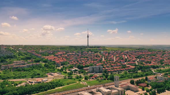 Aerial Drone Footage Of A Village In Bulgaria.