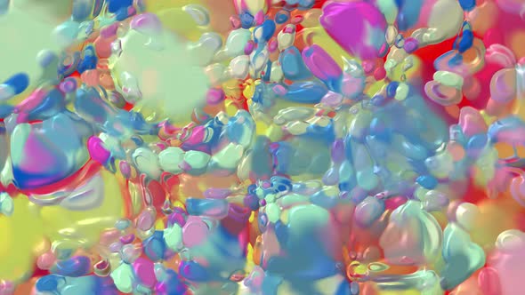 Abstract Multicolor Paint Motion Pattern 4K